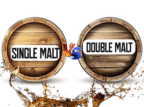 single vs double malt whiskey.